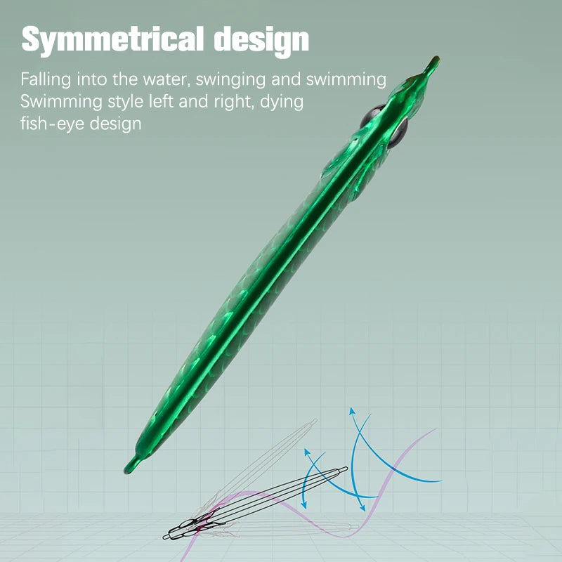 1 Pc Metal Artificial Bait Jig 7g 10g 15g 20g 25g 30g Shore Casting Jigging lure Shore Casting Saltwater Fishing lure Bit