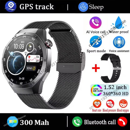 2026 Watch 5 Pro GPS Track Smart Watch Men 360*360 AMOLED Screen NFC Bluetooth Call Waterproof Health Monitor Man Smartwatch Hw1