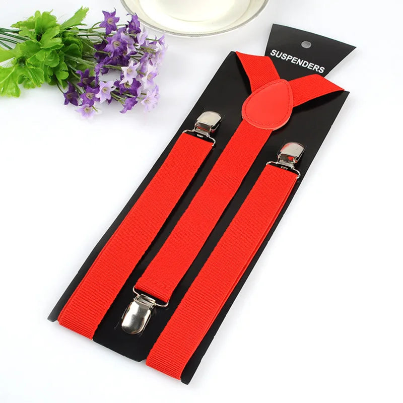 35/25/20mm Wide Men's Suspenders High Elastic Adjustable 4 Strong Clips Heavy Duty X-Back Trousers Braces