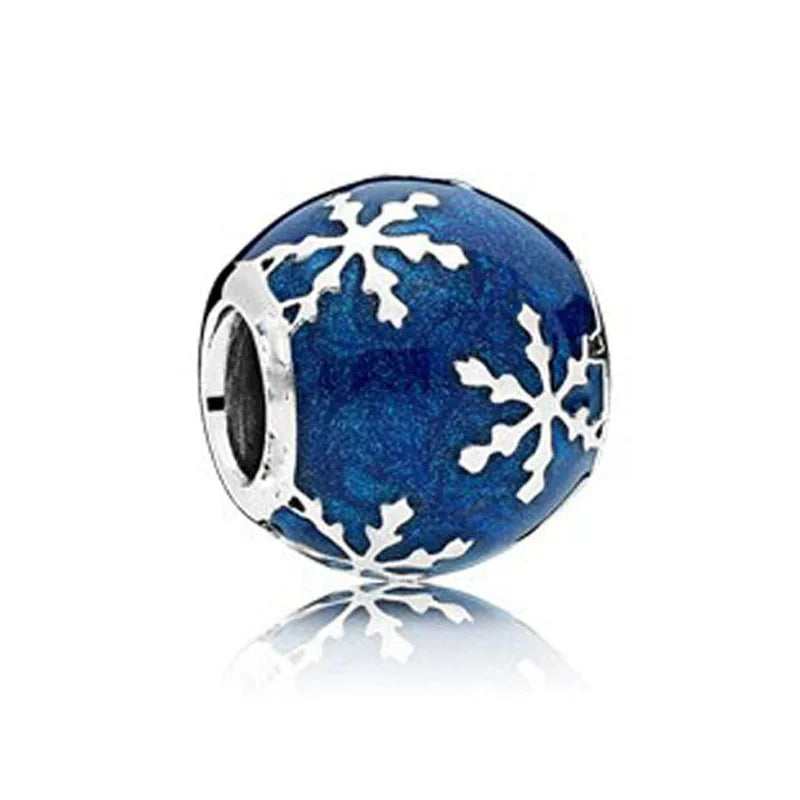 Nuevo colgante de plata 925 compatible con pulsera original, joyas para mujer, serie azul, colgante de pulpo, delfín, búho, camaleón