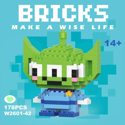 building block toys are luxurious models, suitable educational DIY games, cartoon anime games, building block lovers' desktop