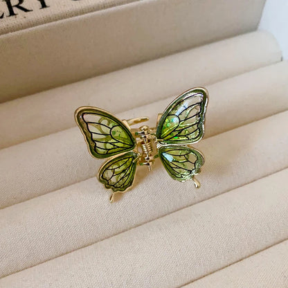 Mini Butterfly Hair Claws for Women Ladies Small Ponytail Braid Hair Claw Clips Girl Fashion Shark Clip Hair Accessories Sets