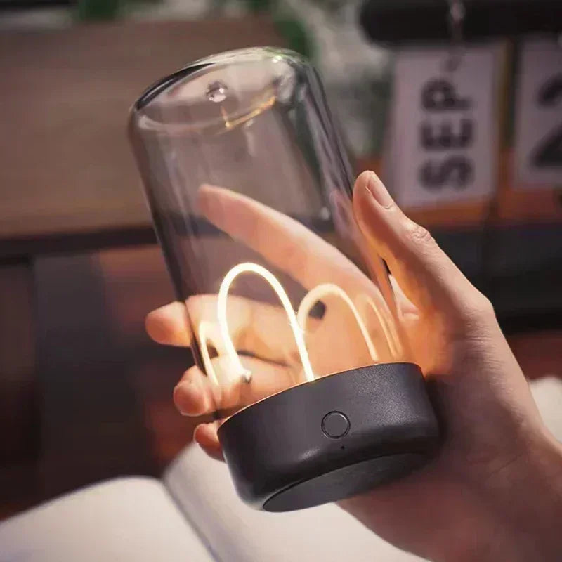 Portable quantum wire ambient magnetic light, Type-C charging, eye protection function, bedroom, study, camping, Christmas gift