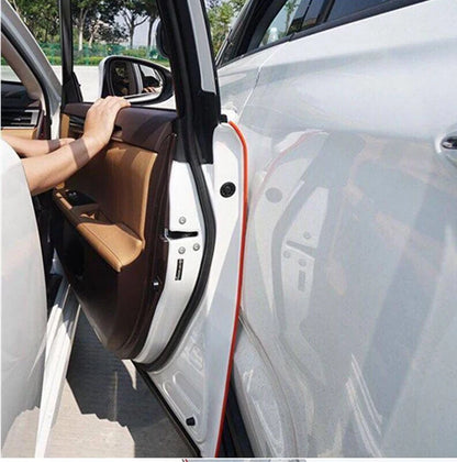 2/5/10M Car Door Edge Scratch Protector DIY Trim Strips Guard Cover Strip Roll Chrome Styling Moulding Trim Strip