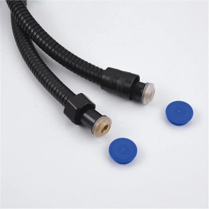 1.5/2M Black/Silver SUS 304 Flexible Shower Hose Long Bathroom Shower Pipe Extension Water Pipe Pull Pipe Bathroom Accessories