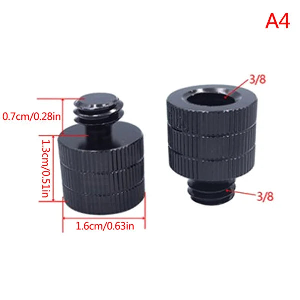 1/4 to M4 M5 M6 M8 M10 Conversion Screw 3/8" Male to Female Thread Screw Mount Converter Adapter Standard for Projector Tripod