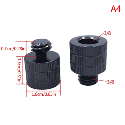 1/4 to M4 M5 M6 M8 M10 Conversion Screw 3/8" Male to Female Thread Screw Mount Converter Adapter Standard for Projector Tripod