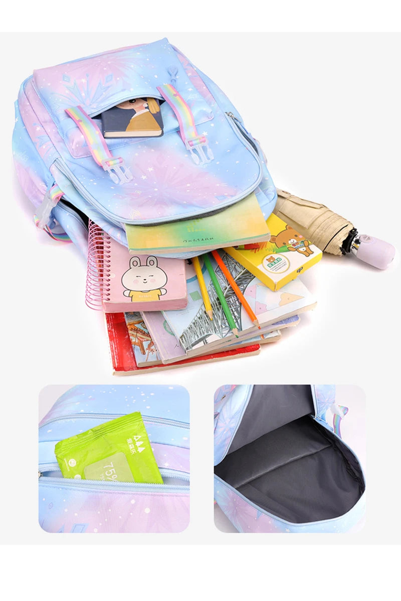 Capybara & Watermelon Graphic Print Schoolbags, Cute Cartoon Children Backpack, Girls Boys School Backpack, Capybara Lovers Bags