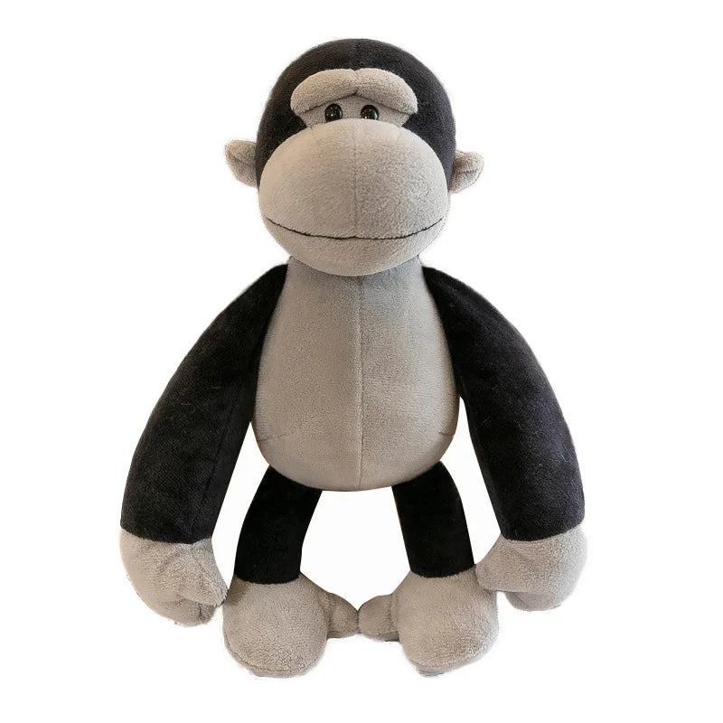 Stuffed Plush Animal Toys Soft Dolls Jungle Lion Elephant Tiger Dog Fox Monkey Deer Children Gift Kawaii Baby Kids Hobby Toys