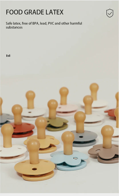 Silicone Baby Pacifier, Food Grade Silicone, Newborn Soother Solid Color Dummies Silicone Nipple For Bebe, 2PCS, Modabebe