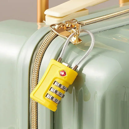 TSA Customs Code Password Lock for Luggage Backpack Padlock Code Travel Password Changeable Contrast Travel Case Accessories