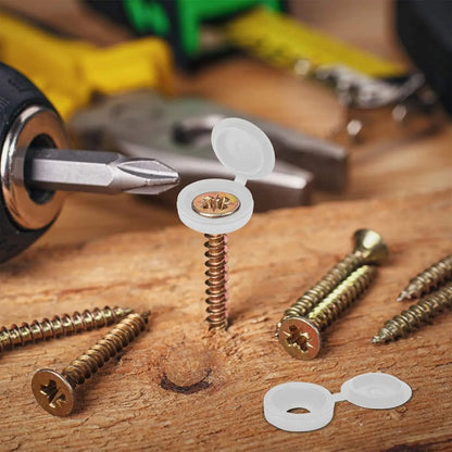 10/500pcs Nails Screw Caps Plastic Protective Covers Car Nuts Decorative Cover Self-tapping Screw Folding Cap Furniture Hardware