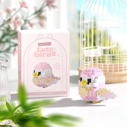 Moe Bird Series Building Block Toys Assembly, Tabletop Ornaments, Children's Educational Toys, Suitable for Boys and Girls, Christmas Gift