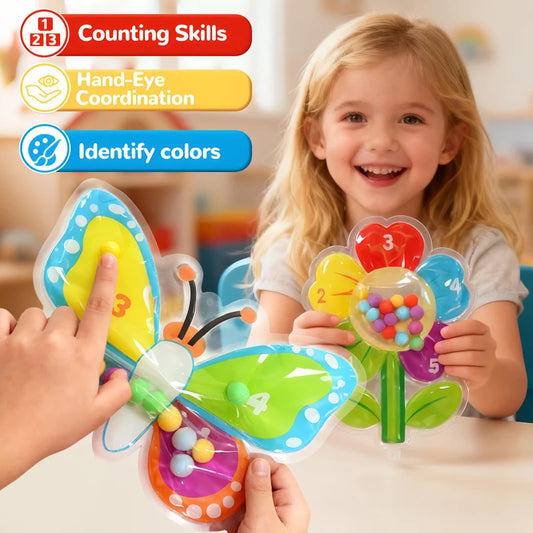 Color Sorting Maze Beads Fidget Toy Squishy Water Bag Montessori Decompression Teens Adults Sensory Stress Relief Fine Motor Fun