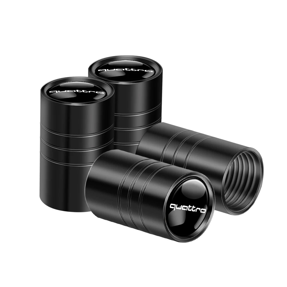 Tapas de válvula de neumático para coche con logotipo, accesorios para Audi Sline RS S TT A1 A2 A3 A4 A5 A6 A7 A8 8P B6 B7 B8 C5 C6