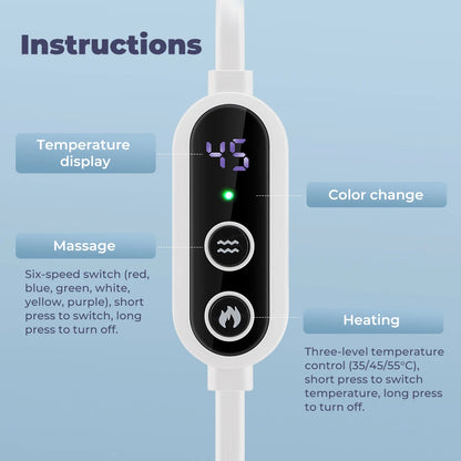 USB Charging Hot Compress Eye Mask for Dry Eye Relief, Heated Massage Steam Eyemask with Remote Control for Office and Sleeping Use