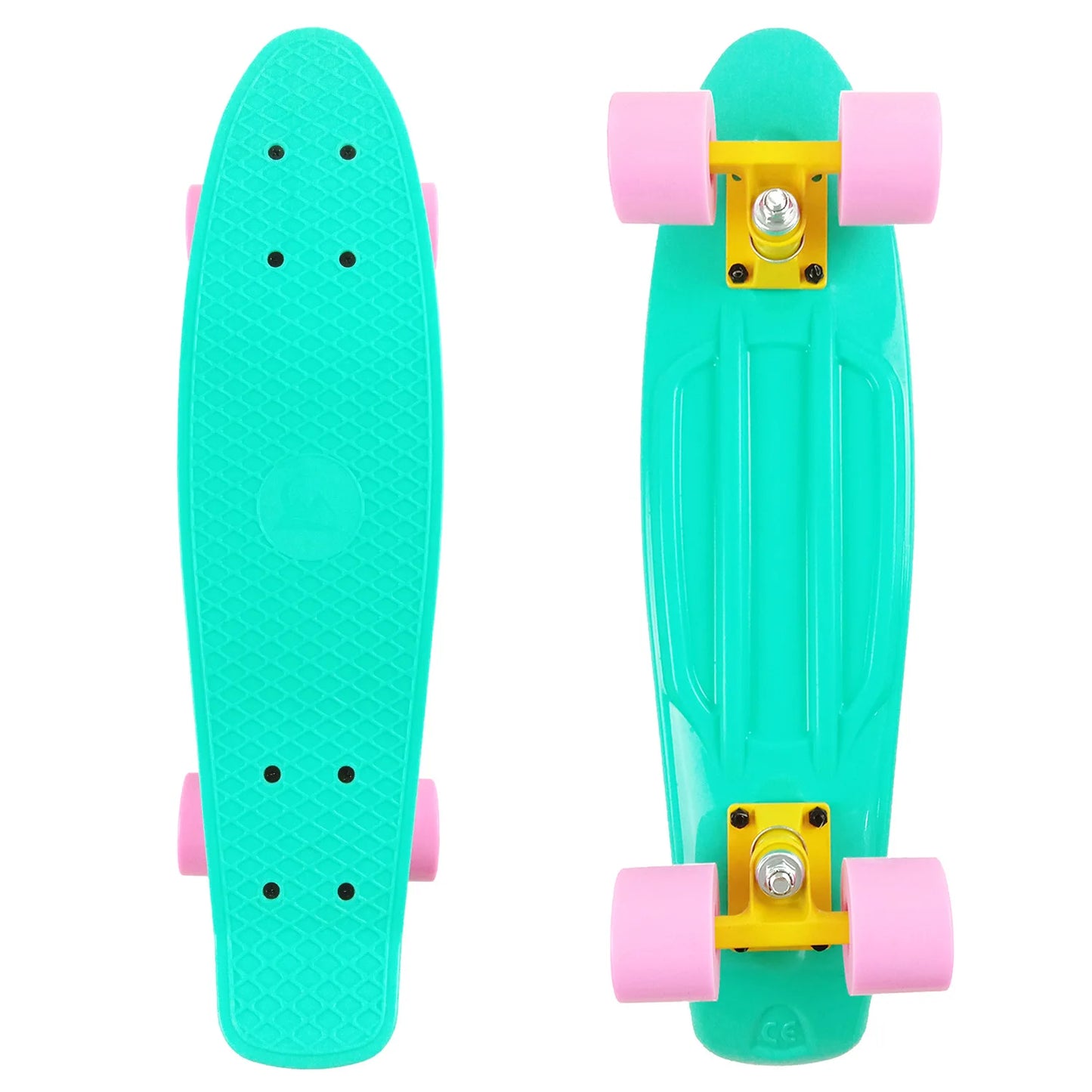 58cm Skateboard Kids Learner Retro Cruiser 22inch Children's Skateboard