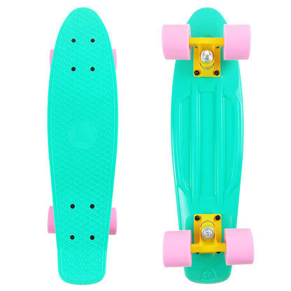 58cm Skateboard Kids Learner Retro Cruiser 22inch Children's Skateboard