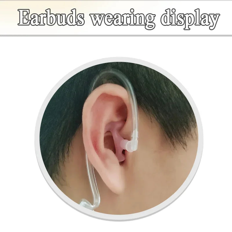 3-Pair Ear Mold Earbud Replacement Soft Silicone Earmould Earplug S/M/L Size for Walkie Talkie Radio Acoustic Earpieces Headsets