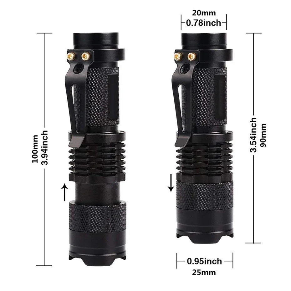 UV Flashlight Black Light Powerful Small Blacklight Flashlight UV Light Mini Black Light Flashlight Detector Light for Pet Urine
