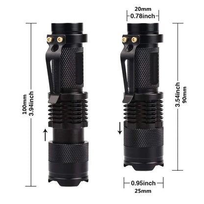 UV Flashlight Black Light Powerful Small Blacklight Flashlight UV Light Mini Black Light Flashlight Detector Light for Pet Urine