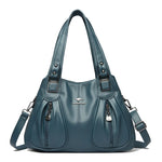 100% Genuine Leather Women Handbag Fashion Girls Top-Handle Bucket Bag Soft Cowhide Female Shoulder Bags Women Crossbody Bag Sac