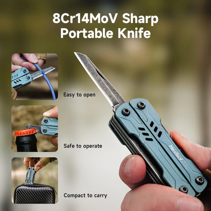 NexTool S11 Pro Mini Sailor Pliers 12-In-1 Multi Tool Pocket Knife Folding Tools Wire Cutters EDC Card Pin Screwdriver Scissors