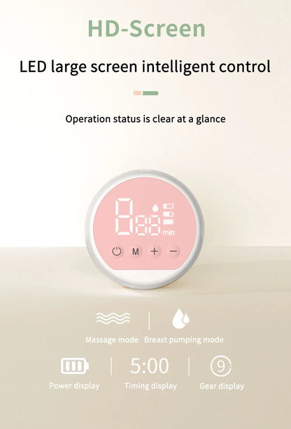 MAMIJOY Portable Electric Breast Pump USB Rechargeable Silent Portable Milk Extractor Automatic Milker Comfort Breastfeeding