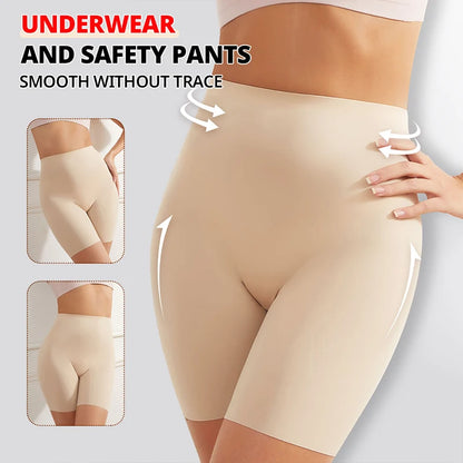 Flarixa High Waist Safety Shorts Anti Light for Women Anti Chafing Boxers Underwear Protective Panties Under Dress Cycling Pants