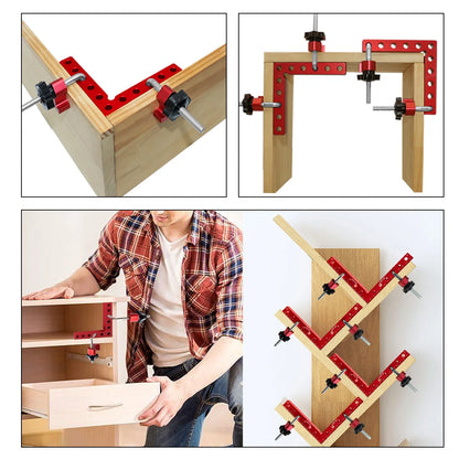 120/140mm Right Angle Fixing Clip 90 Degree L-shaped Auxiliary Fixture Positioning Panel Fixing Clamp Woodworking Clamping Tool