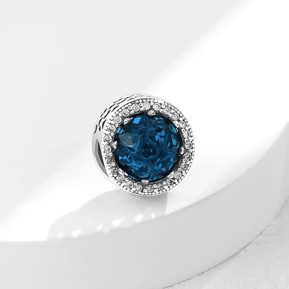 Nuevo colgante de plata 925 compatible con pulsera original, joyas para mujer, serie azul, colgante de pulpo, delfín, búho, camaleón