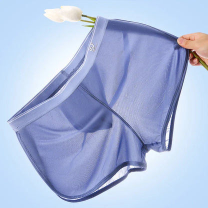 1Pcs/2Pcs/3Pcs, Cool and Breathable Men's Ice Silk Casual Shorts, Open Side  for Summer, Homewear, Arrow Shorts