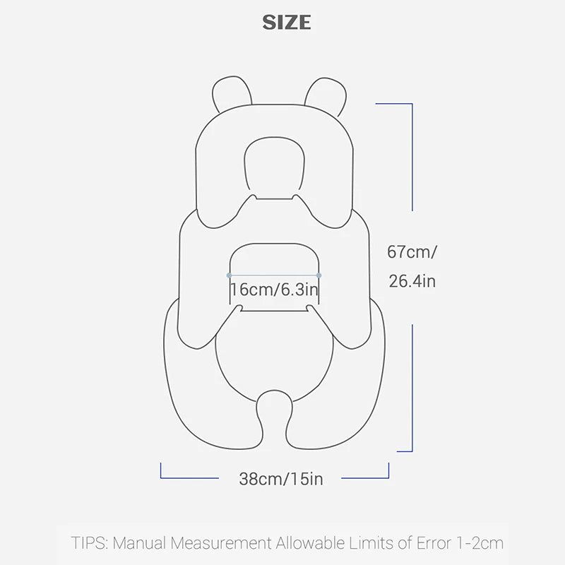 Four Seasons Baby Stroller Cushion Infant Car Seat Insert Stroller Pad Universal Thermal Mattress Mesh Breathable Reversible