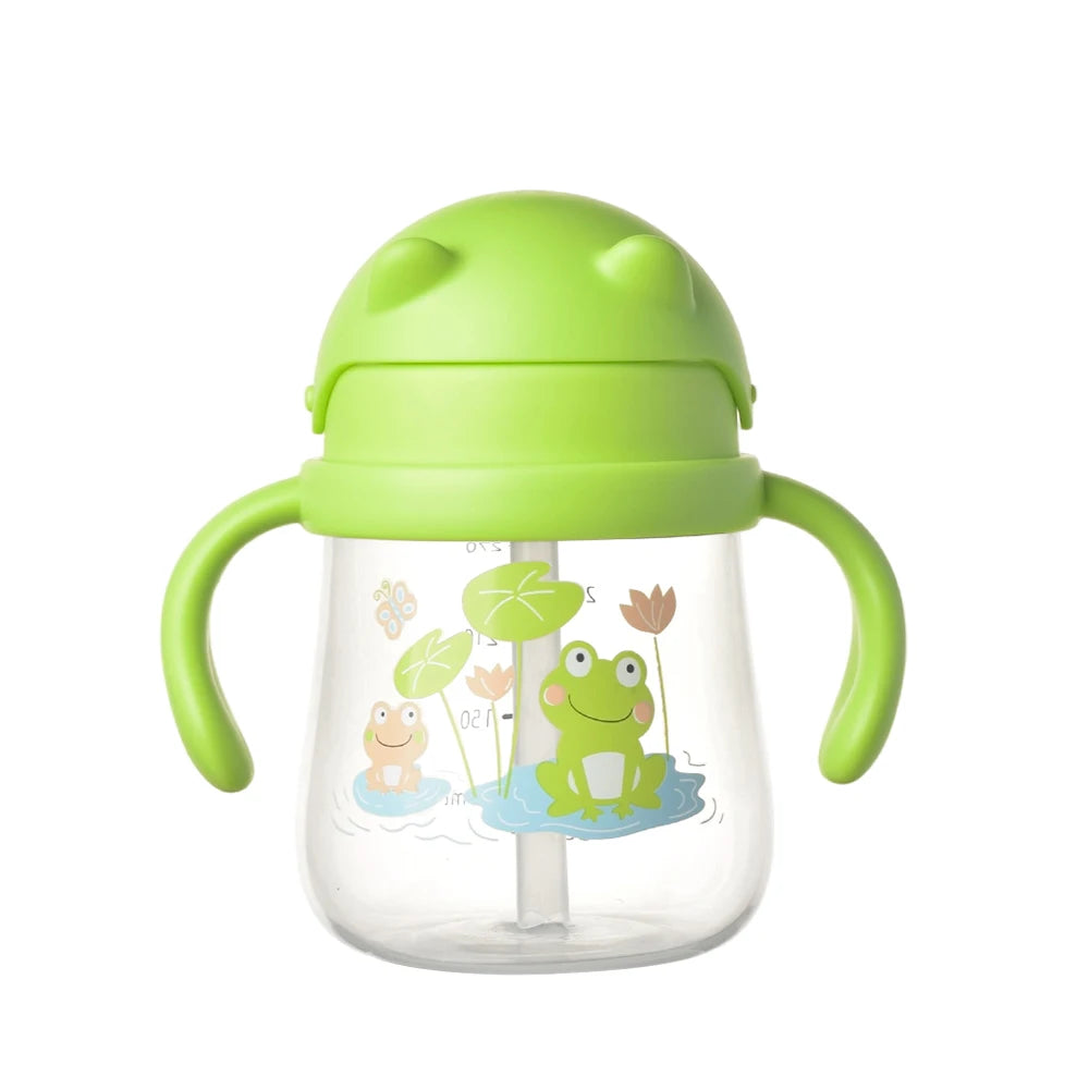 1PC Baby Duckbill Drinking Cup Wide Mouth Cup Baby Learning Drinking Cup with Double Handle for Learning Independent Drinking