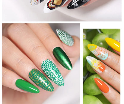 BORN PRETTY 10ml 25 Colors Nail Stamping Polish Nail Art Varnish with Peel Off Nail Latex Black White Colorful Stamp Polish