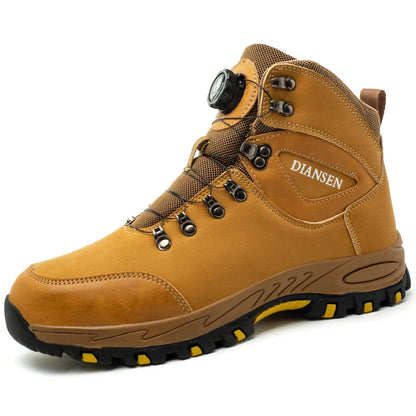 Rotating Button Safety Shoes, Men Work Sneakers, Indestructible Shoes, Puncture-Proof Protective Shoes, Work Boots, Tactical Boots