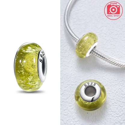 Silver 925 Colorful Flower Series Murano Glass Beads Charm Fit Original Bracelet Murano Glass DIY for Women Jewelry Gift