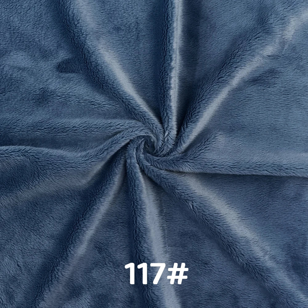 5mm Pile Length Soft Minky Fabric Sewing For Cotton Doll Hair Thicken Encryption Fabric Plush Single Sided Stuffed Animals Toys