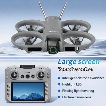 Lenovo Drone 8K Aerial HD Intelligent Avoiding Obstacle with Larger Screen Remote Control Folding Brushless Power GPS Drone