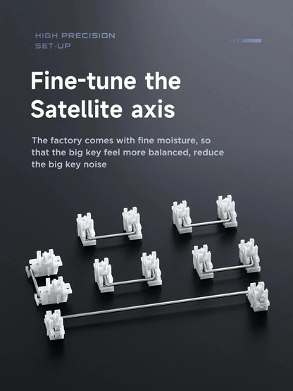 F87Pro Mechanical Keyboard, 2.4g/Usb/Bluetooth Tri Mode Wireless 87 Key 5 Layer Silencing Filling Suitable For Gaming Typing, AULA