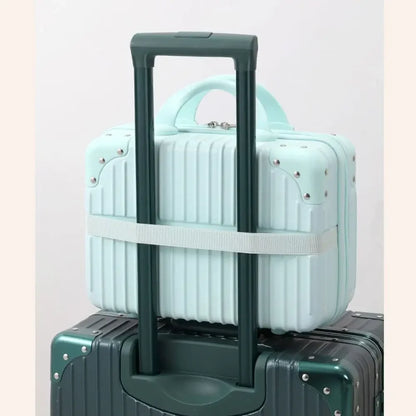 14 inch Mini Travel Suitcase Cosmetic Box Password Box Hand Luggage Organizer Makeup Case Small Boarding Case