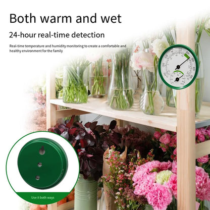 2.28" Thermometer Hygrometer Wall Hung Temperature Humidity Meter Gauge Indoor Outdoor Sauna Room Temperature Humidity Tester