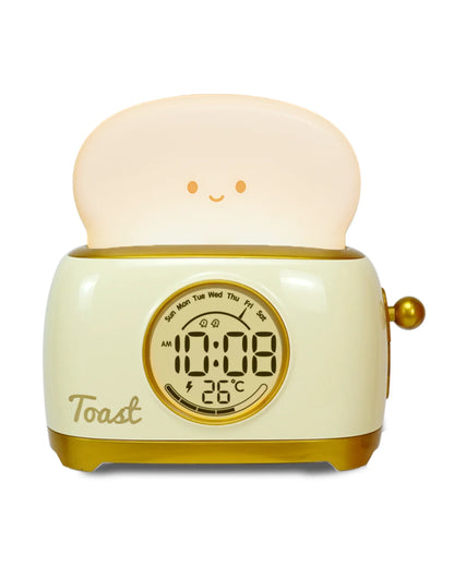 Kid Alarm Clock LED Night Light Digital Clock Children's Sleep Trainer For Home Bedroom Bedside Cute Temperature Display Reloj