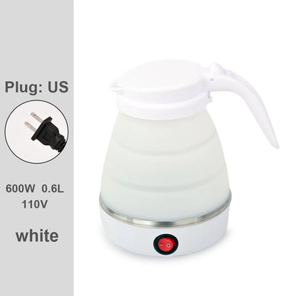 0.6L Mini Folding Kettle Portable Water Heater electric kettle household water heater silicone compression Easy To Travel