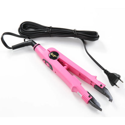 Herramienta profesional para extensiones de cabello Conector de cabello Fusión de hierro caliente Conector Temperatura ajustable Herramienta de fusión Enchufe UK/US/EU
