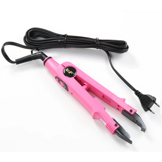 Herramienta profesional para extensiones de cabello Conector de cabello Fusión de hierro caliente Conector Temperatura ajustable Herramienta de fusión Enchufe UK/US/EU