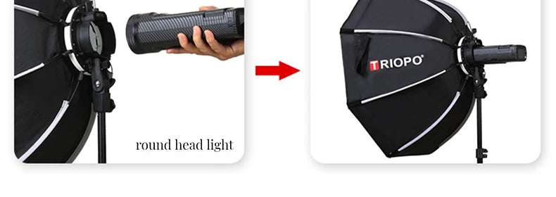 Softbox, Octagon Umbrella Light Box For Godox AD200 V1 Speedlite Flash Light, Photography Photo Studio, Triopo
