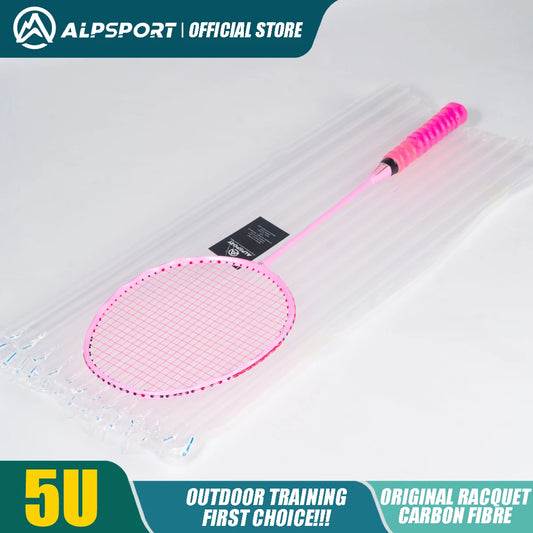 MH-V5 5U 75g Wave Legal Original Max 38lbs 100% Full Carbon Fiber Torsion Frame Badminton Racket, Novice Professional, ALPSPORT