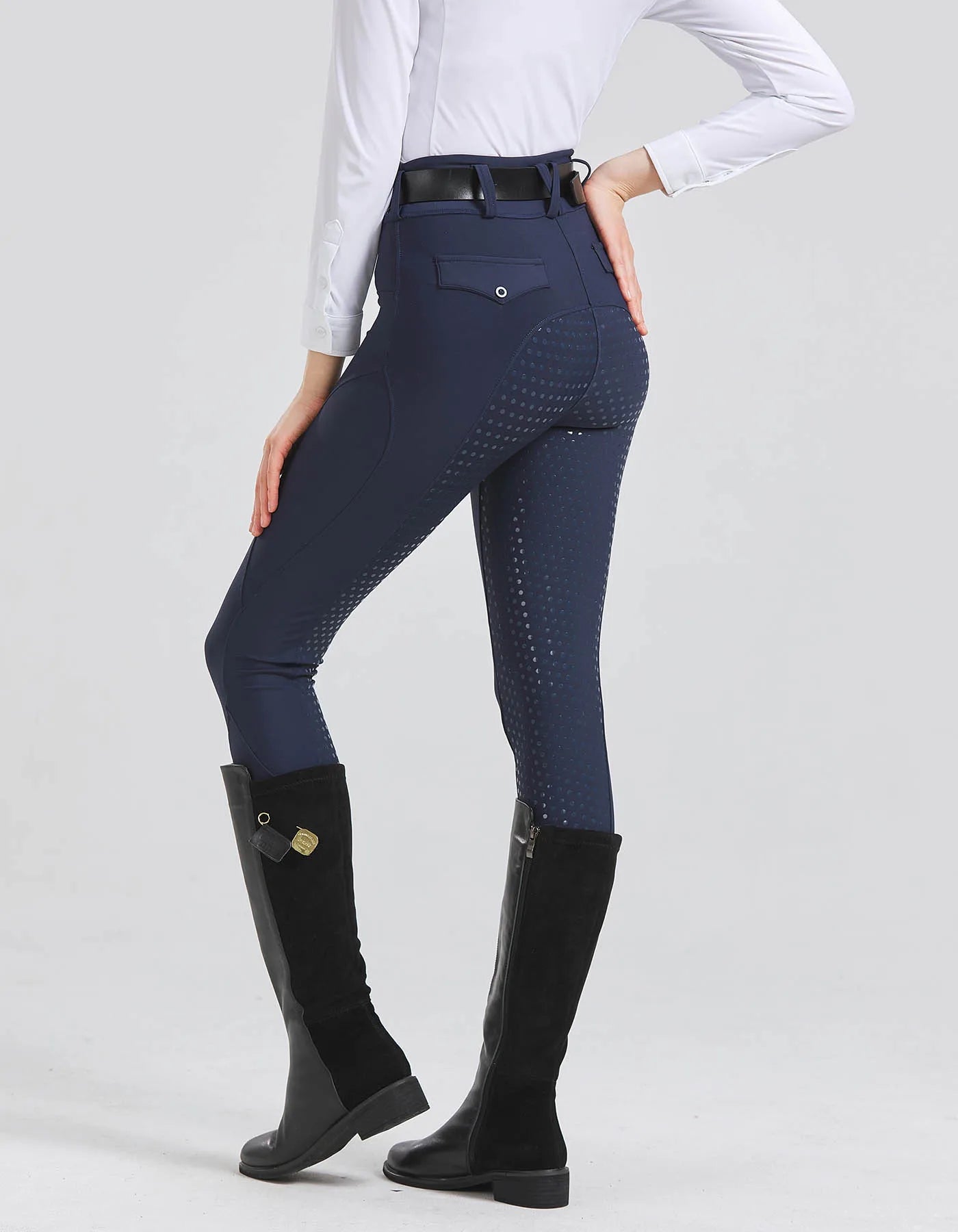 Pantalones profesionales de equitación de silicona antideslizantes de secado rápido y ajustados para exámenes ecuestres