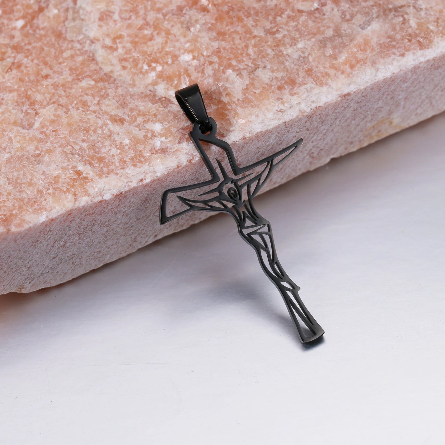 100% Stainless Steel Christian Jesus Cross Pendants Religion Cross Tree of Life Charms For Jewelry Prayer Baptism Gifts
